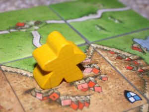 Meeple dans le jeu Carcassonne (Creative Common : Wikipedia)